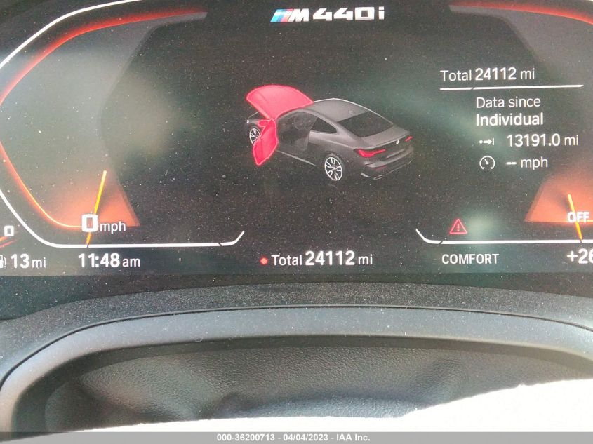 2021 BMW 4 SERIES M440I XDRIVE - WBA13AR05MCF69600
