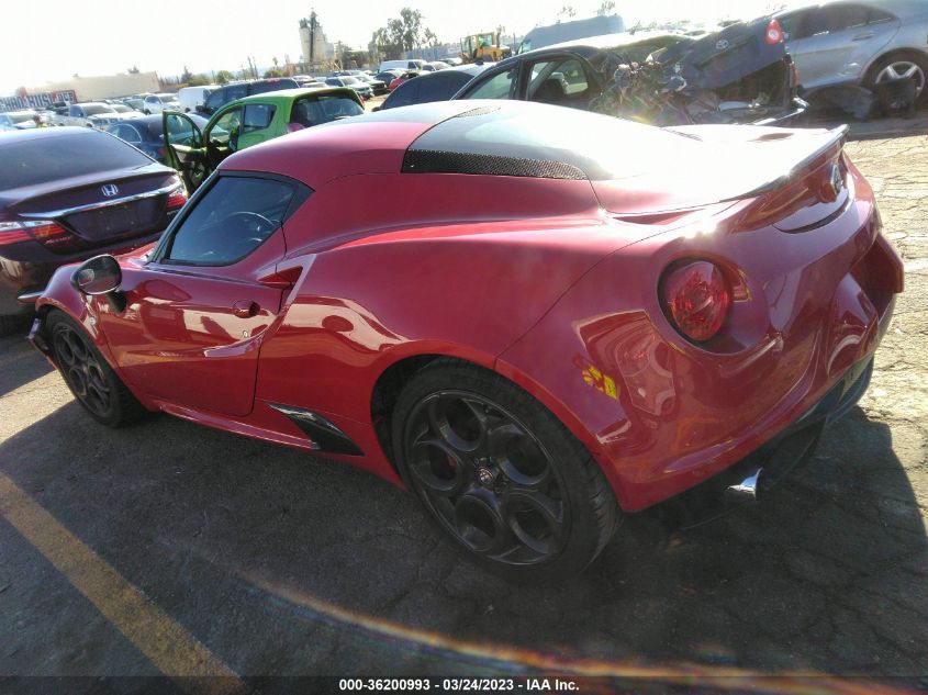 2015 ALFA ROMEO 4C LAUNCH EDITION - ZARBAAC42FM129312