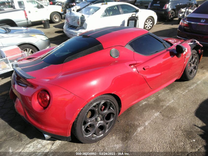 2015 ALFA ROMEO 4C LAUNCH EDITION - ZARBAAC42FM129312