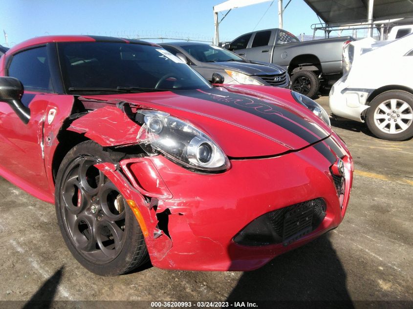 2015 ALFA ROMEO 4C LAUNCH EDITION - ZARBAAC42FM129312