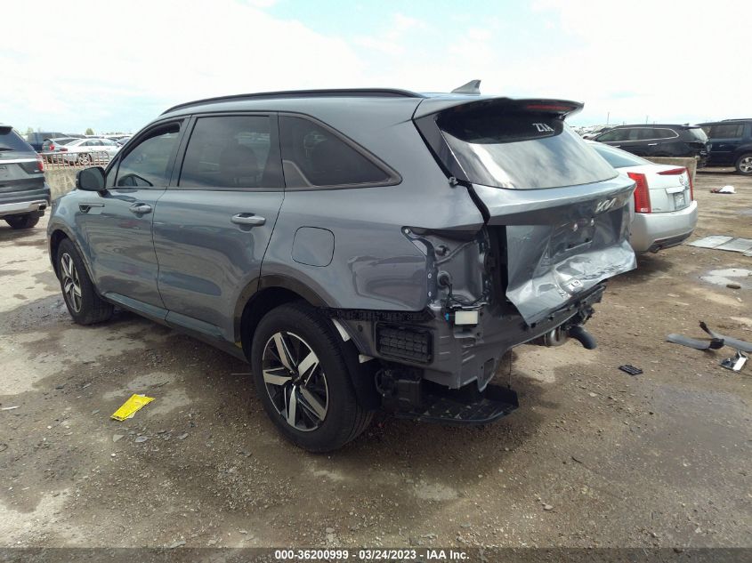 2022 KIA SORENTO EX - 5XYRH4LF7NG133492