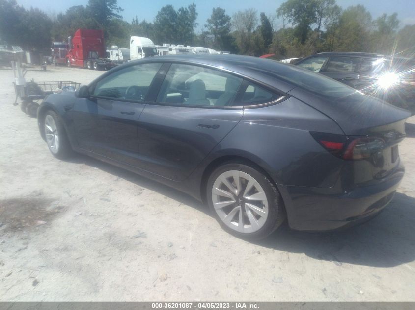 2021 TESLA MODEL 3 LONG RANGE - 5YJ3E1EB9MF918304