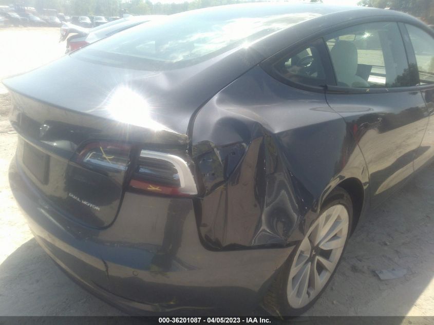 2021 TESLA MODEL 3 LONG RANGE - 5YJ3E1EB9MF918304