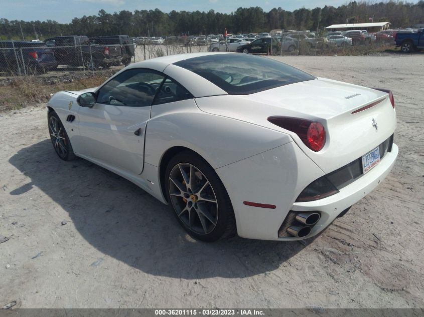 2013 FERRARI CALIFORNIA ZFF65TJA5D0189627