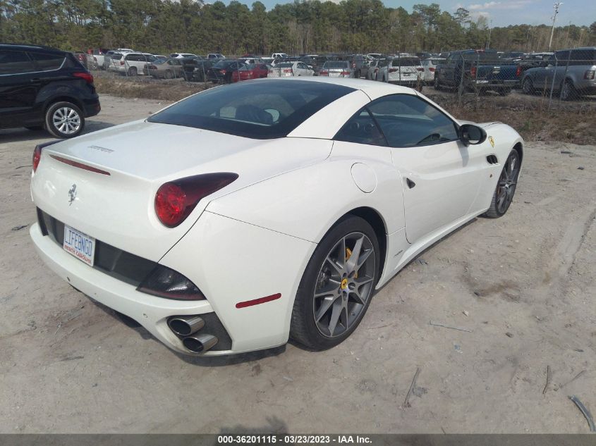 2013 FERRARI CALIFORNIA ZFF65TJA5D0189627