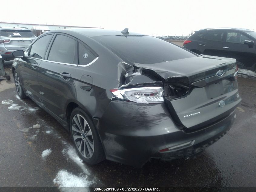 2019 FORD FUSION SE - 3FA6P0T93KR254522