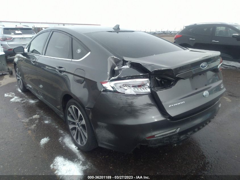 2019 FORD FUSION SE - 3FA6P0T93KR254522