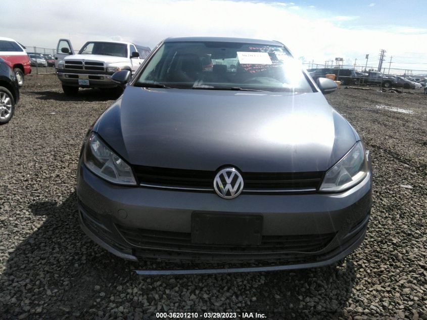 2015 VOLKSWAGEN GOLF TDI S - 3VWRA7AU1FM082564