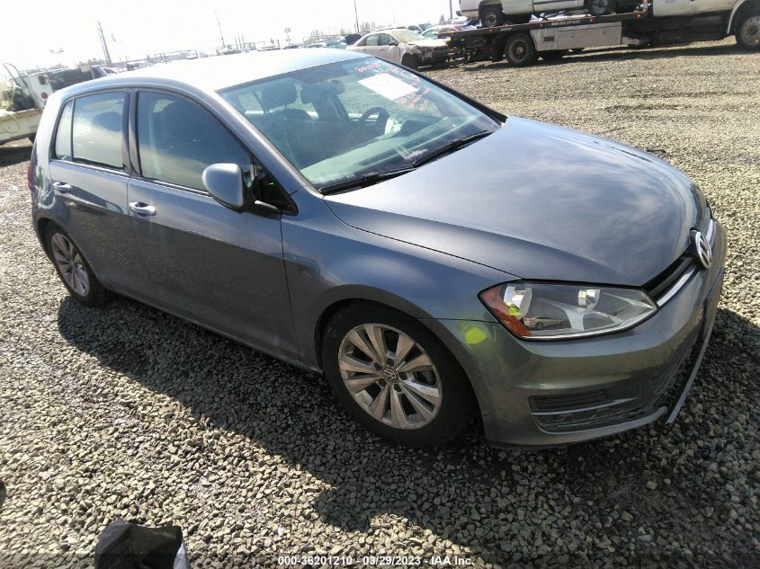 2015 VOLKSWAGEN GOLF TDI S - 3VWRA7AU1FM082564