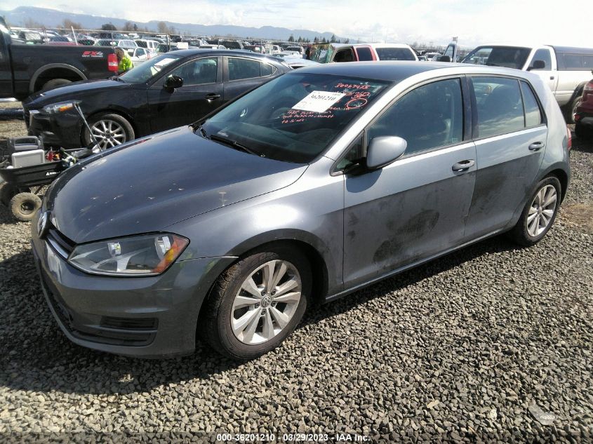 2015 VOLKSWAGEN GOLF TDI S - 3VWRA7AU1FM082564