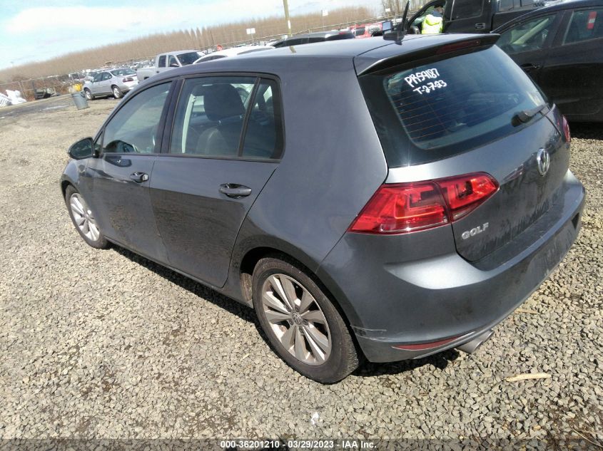 2015 VOLKSWAGEN GOLF TDI S - 3VWRA7AU1FM082564