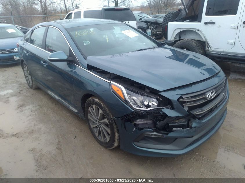 2016 HYUNDAI SONATA 2.4L SPORT - 5NPE34AF1GH367090