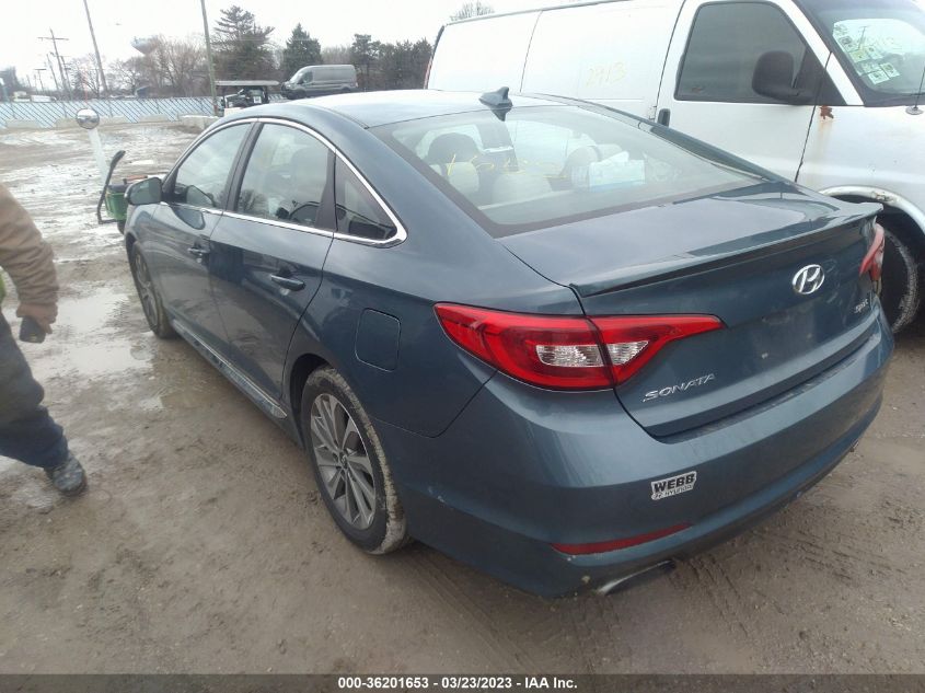 2016 HYUNDAI SONATA 2.4L SPORT - 5NPE34AF1GH367090