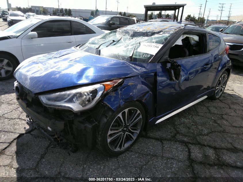 2017 HYUNDAI VELOSTER TURBO - KMHTC6AE6HU313751