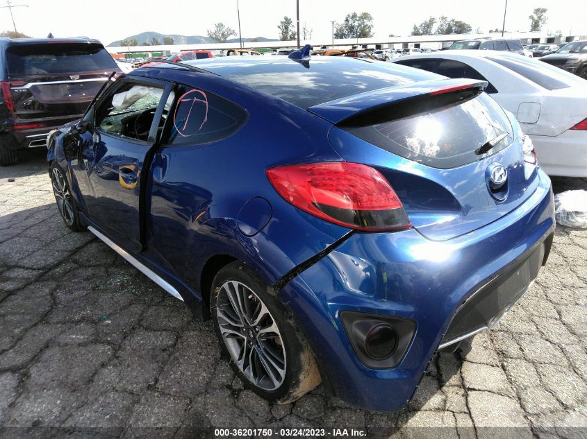 2017 HYUNDAI VELOSTER TURBO - KMHTC6AE6HU313751