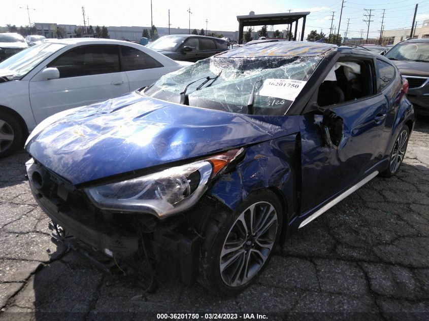 2017 HYUNDAI VELOSTER TURBO - KMHTC6AE6HU313751