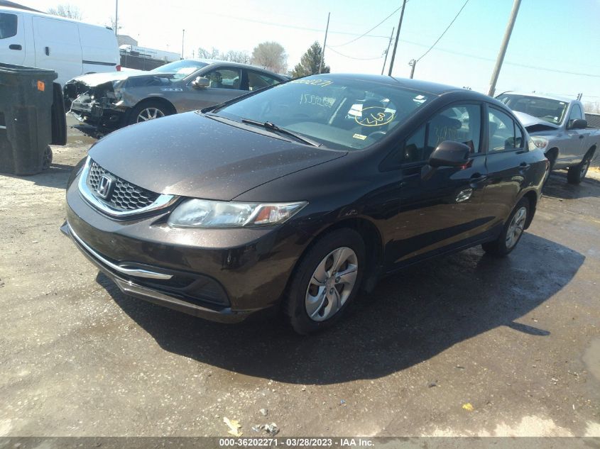 2013 HONDA CIVIC SDN LX - 19XFB2F54DE074957