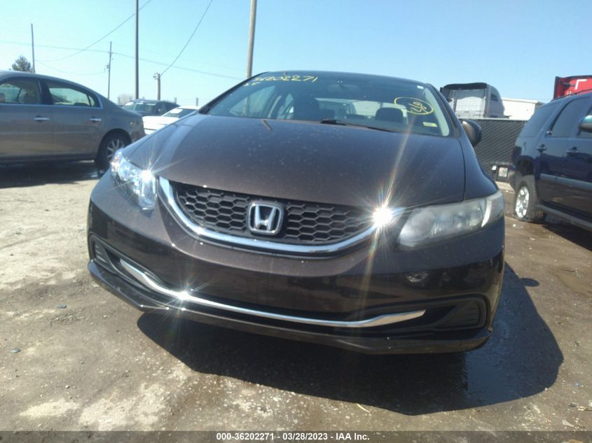 2013 HONDA CIVIC SDN LX - 19XFB2F54DE074957
