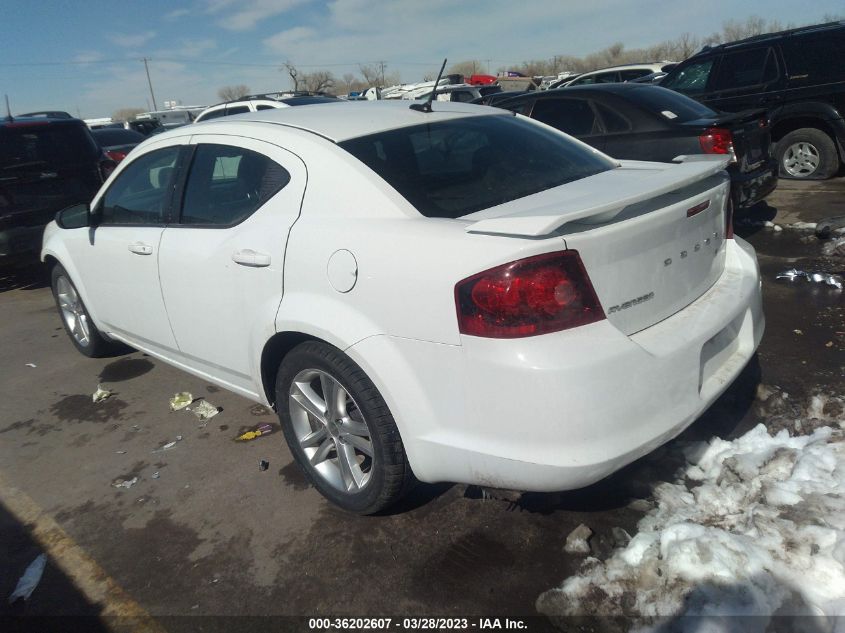 2013 DODGE AVENGER SE V6 - 1C3CDZAG4DN749043