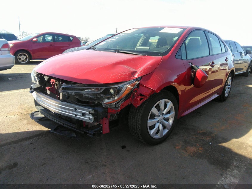 VIN JTDEPMAE4MJ182076 2021 TOYOTA COROLLA LE