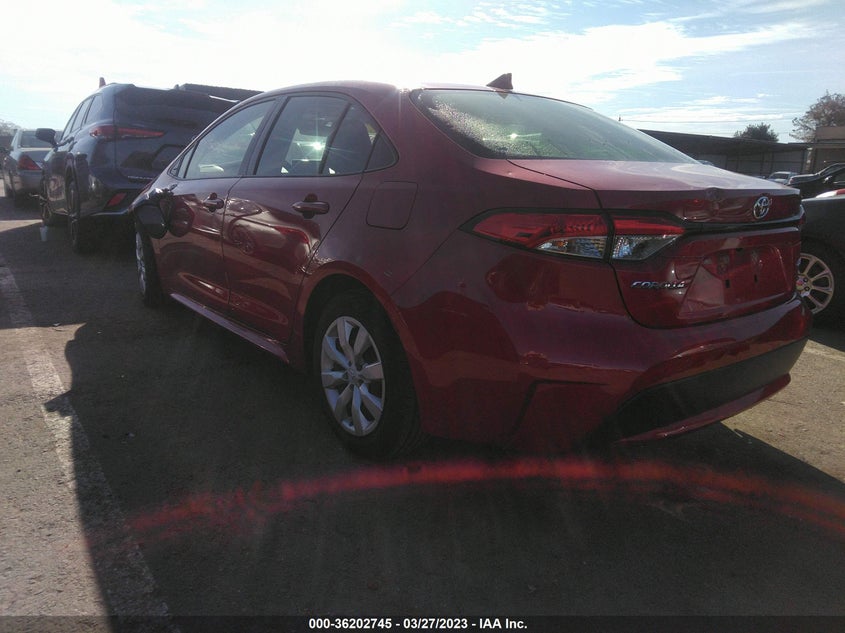 VIN JTDEPMAE4MJ182076 2021 TOYOTA COROLLA LE