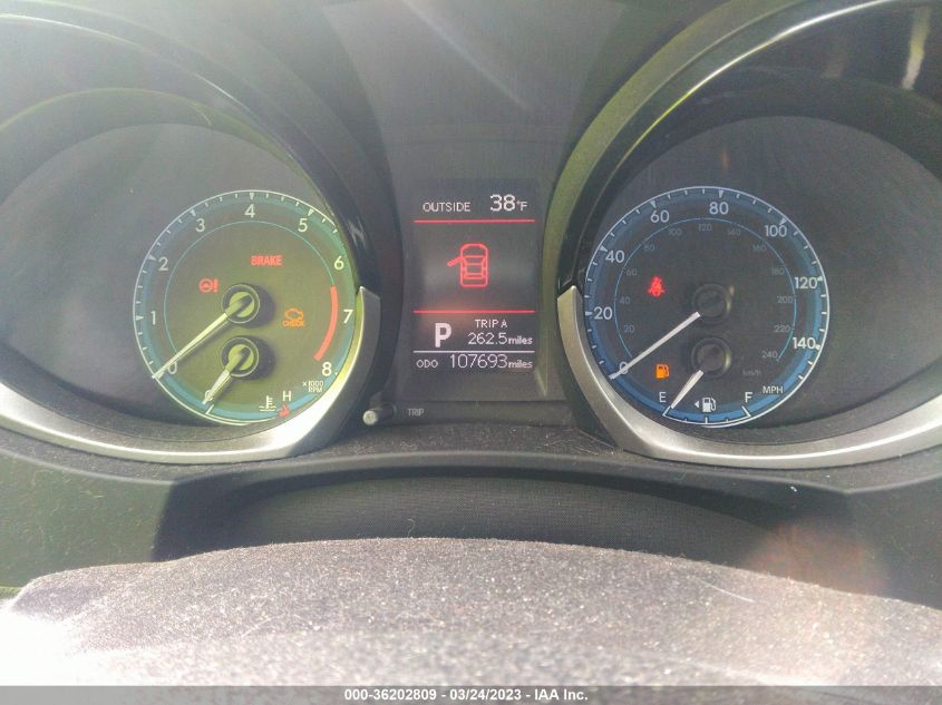 2016 TOYOTA COROLLA L/LE/S/S PLUS/LE PLUS - 2T1BURHE5GC560176