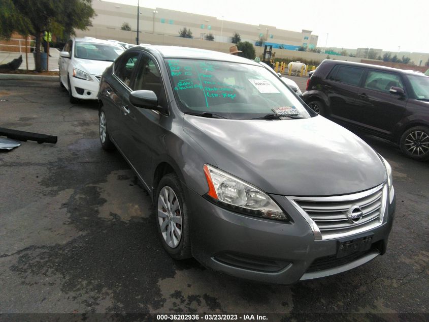 2015 NISSAN SENTRA S - 3N1AB7AP8FY342381