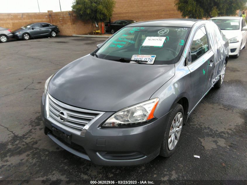 2015 NISSAN SENTRA S - 3N1AB7AP8FY342381