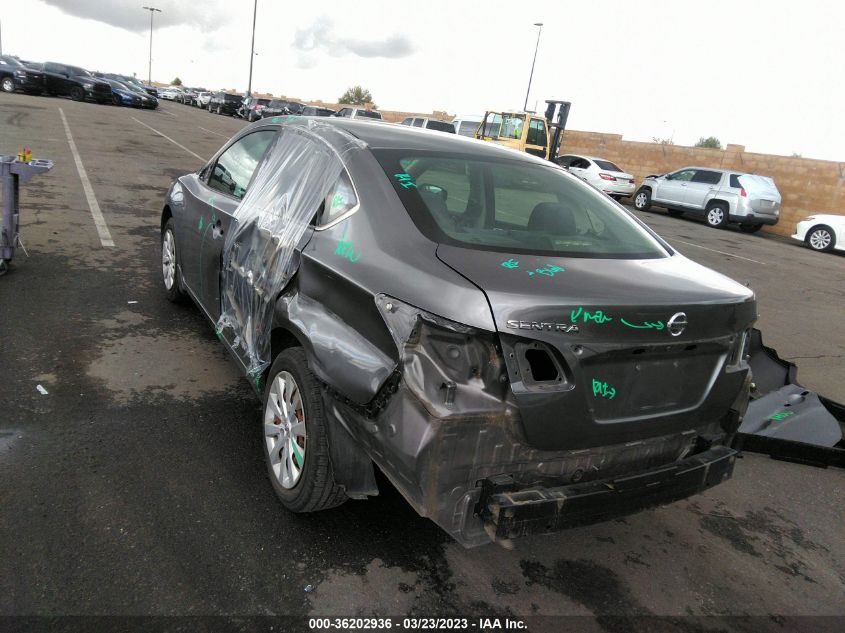 2015 NISSAN SENTRA S - 3N1AB7AP8FY342381