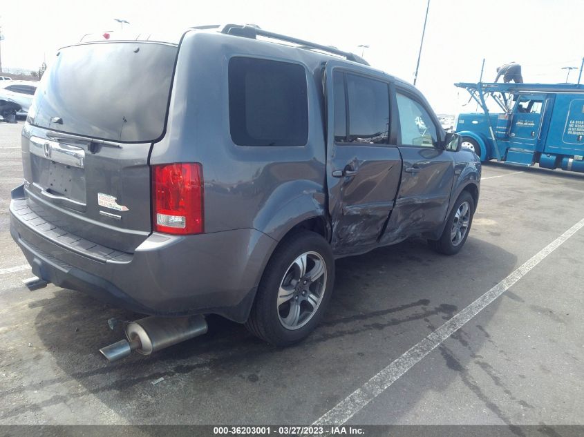 2015 HONDA PILOT SE - 5FNYF3H39FB032165