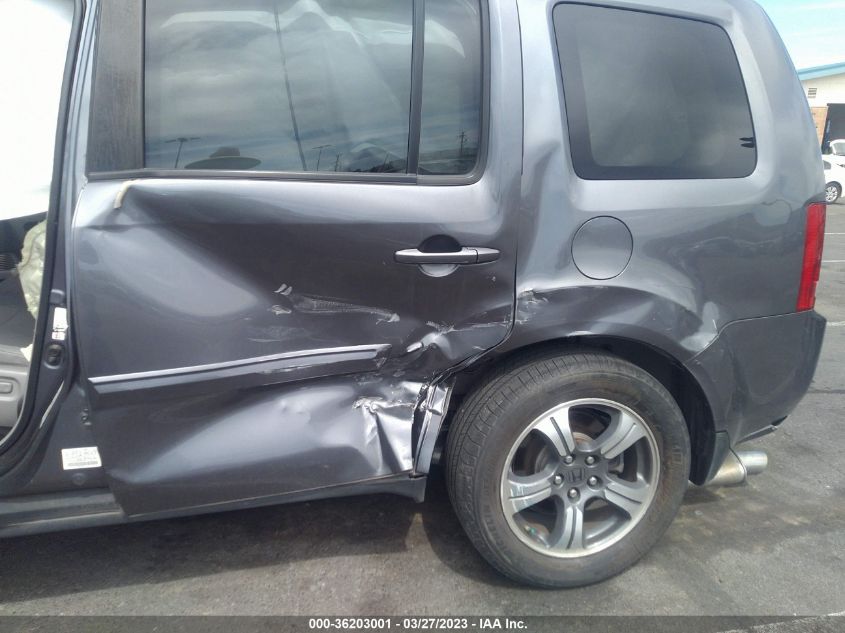 2015 HONDA PILOT SE - 5FNYF3H39FB032165