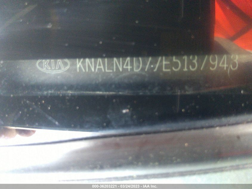 2014 KIA CADENZA PREMIUM KNALN4D77E5137943