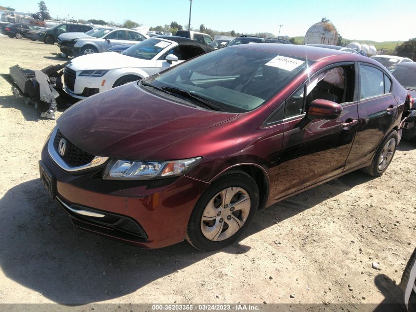 2014 HONDA CIVIC SEDAN LX - 19XFB2F59EE235272