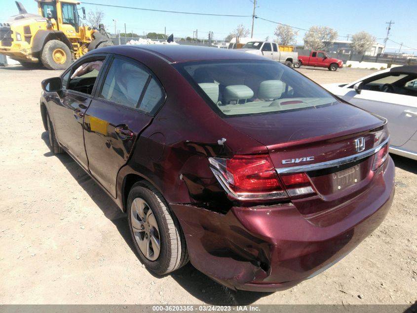 2014 HONDA CIVIC SEDAN LX - 19XFB2F59EE235272