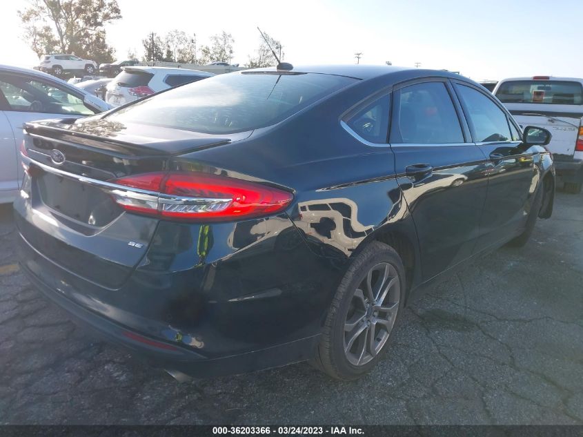 2017 FORD FUSION SE - 3FA6P0H7XHR391618