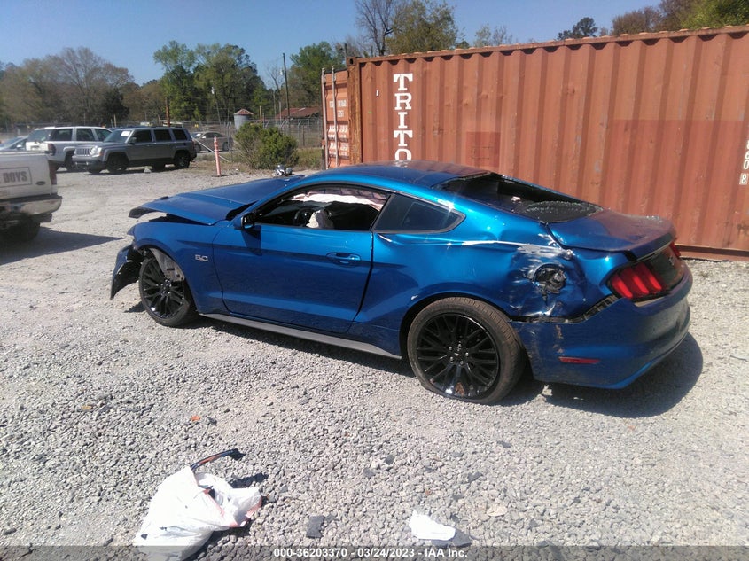 VIN 1FA6P8CFXH5289249 2017 FORD MUSTANG GT
