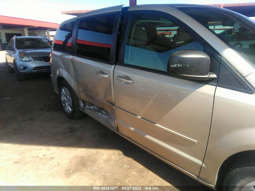 2016 DODGE GRAND CARAVAN SE - 2C4RDGBG8GR184649