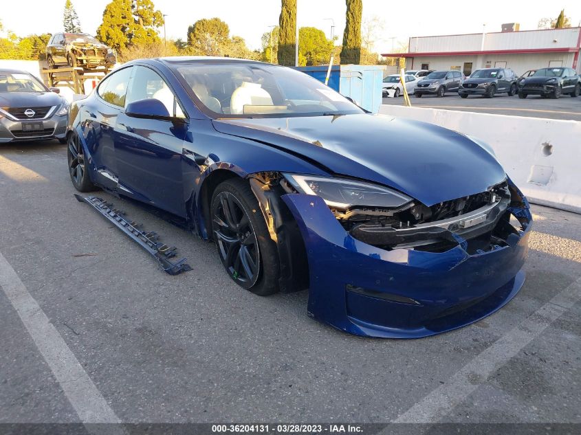 2022 TESLA MODEL S PLAID - 5YJSA1E60NF480512