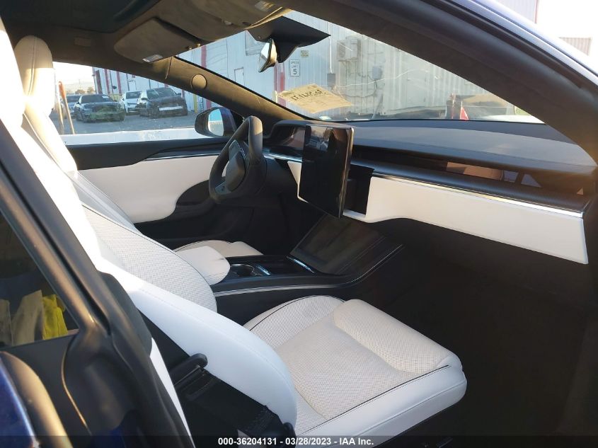 2022 TESLA MODEL S PLAID - 5YJSA1E60NF480512