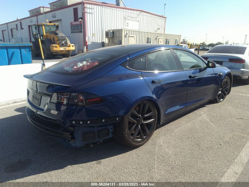2022 TESLA MODEL S PLAID - 5YJSA1E60NF480512