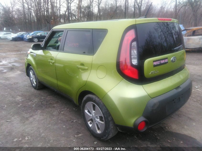 2015 KIA SOUL BASE - KNDJN2A28F7766978