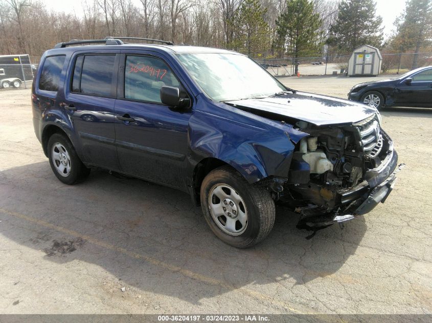 2015 HONDA PILOT LX - 5FNYF4H23FB040114