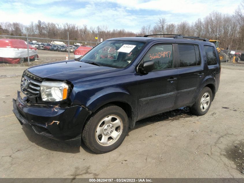 2015 HONDA PILOT LX - 5FNYF4H23FB040114