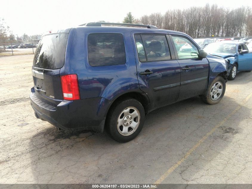 2015 HONDA PILOT LX - 5FNYF4H23FB040114