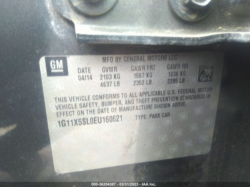 2014 CHEVROLET IMPALA LS - 1G11X5SL0EU160621
