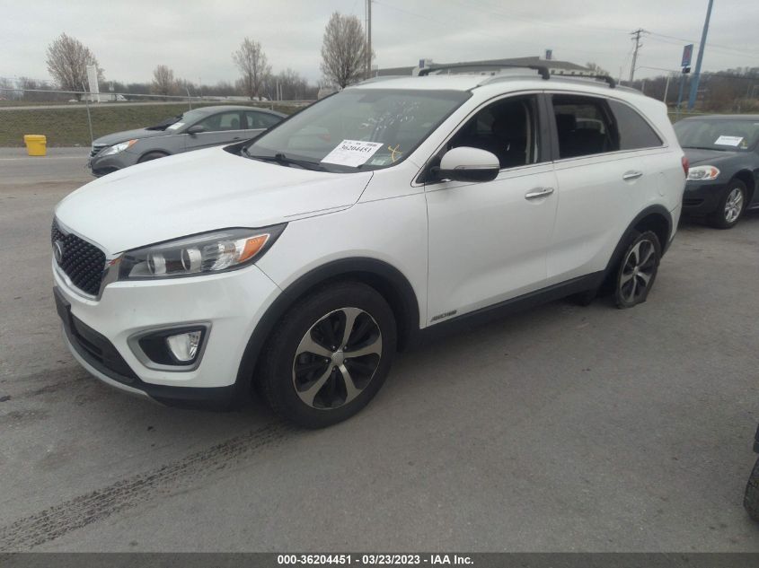 2016 KIA SORENTO EX - 5XYPHDA50GG070451