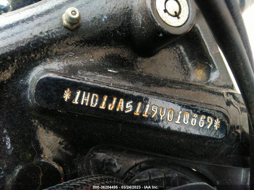2009 HARLEY-DAVIDSON FXSTB 1HD1JA5119Y010669