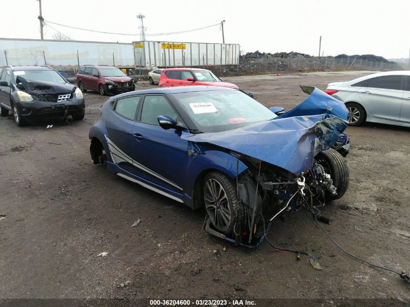 2016 HYUNDAI VELOSTER TURBO - KMHTC6AE1GU263730