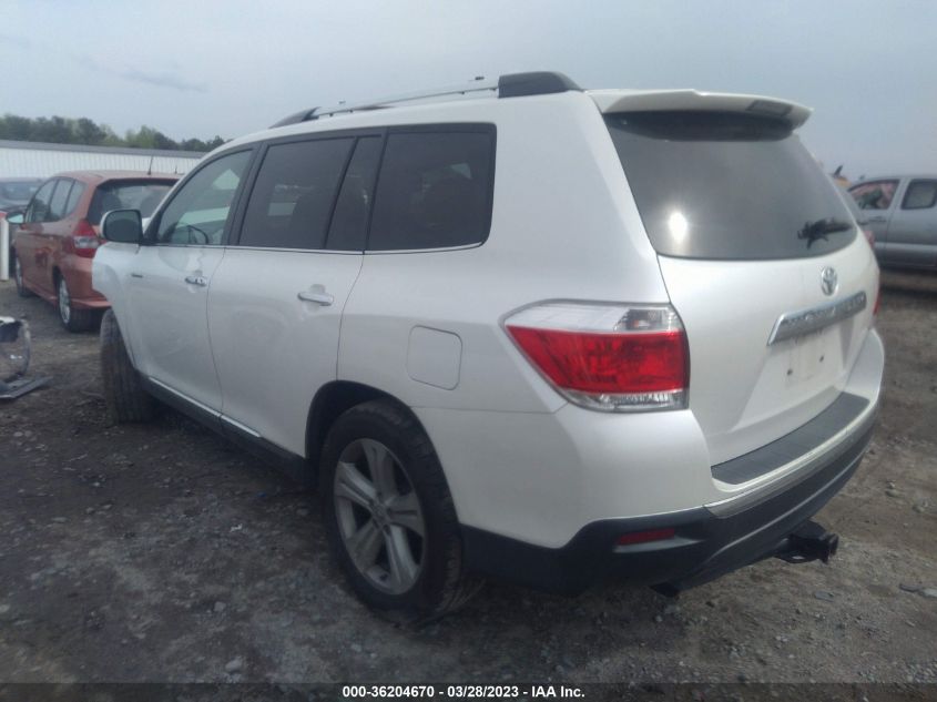 2013 TOYOTA HIGHLANDER LIMITED - 5TDYK3EH8DS099067
