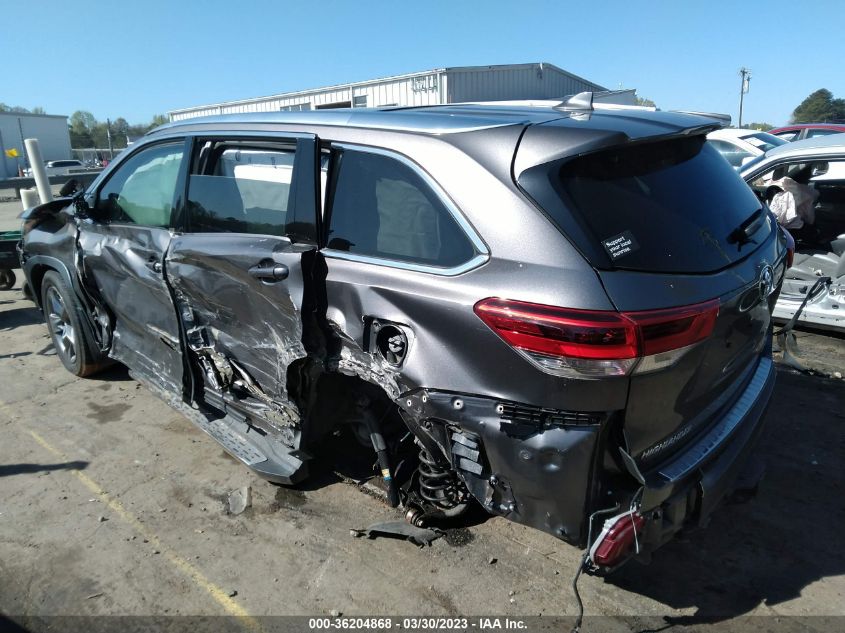2017 TOYOTA HIGHLANDER LIMITED - 5TDDZRFH6HS365848